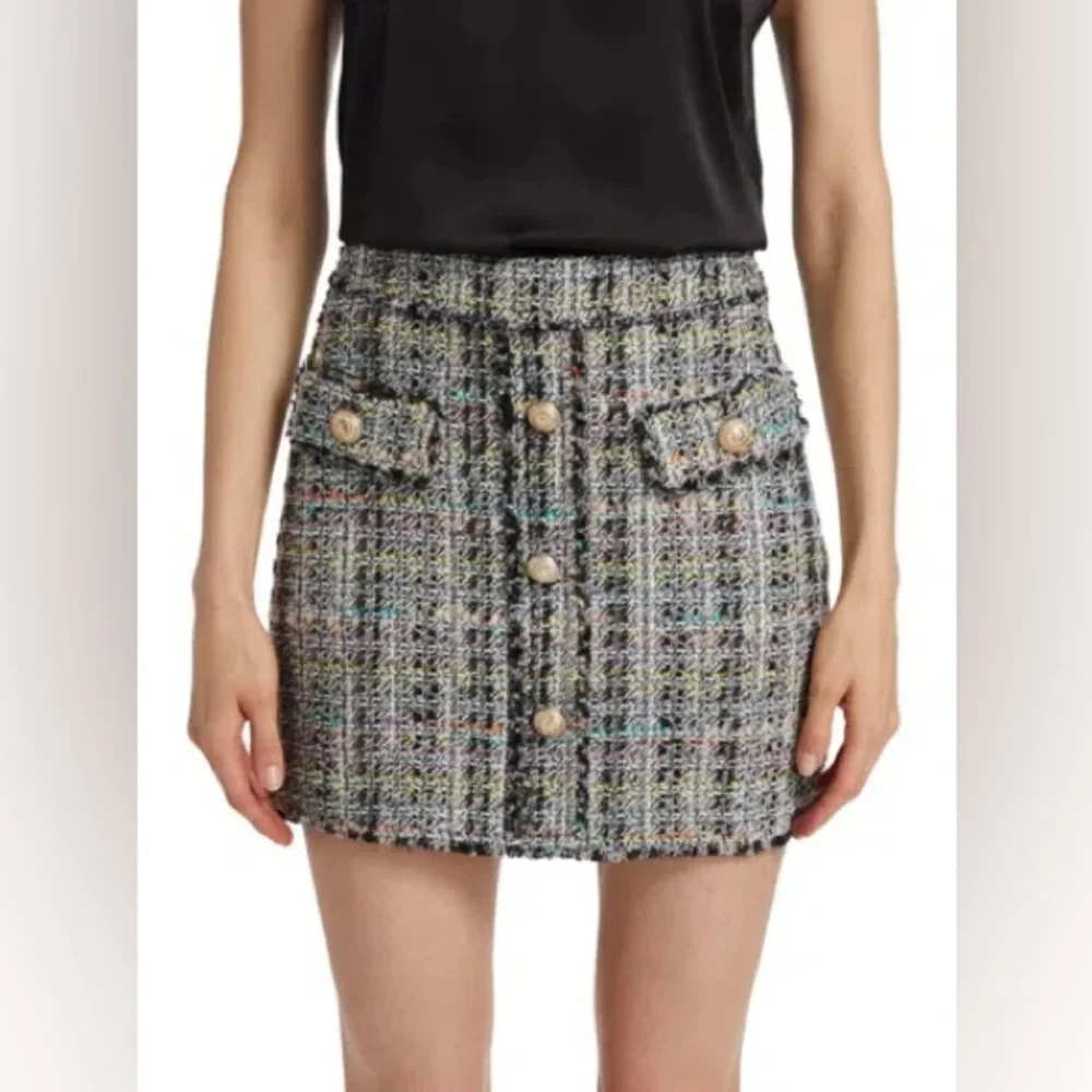 Generation Love Multicolor Tweed Blazer (XL)& Skirt Set (Size 12) - Picture 2 of 7